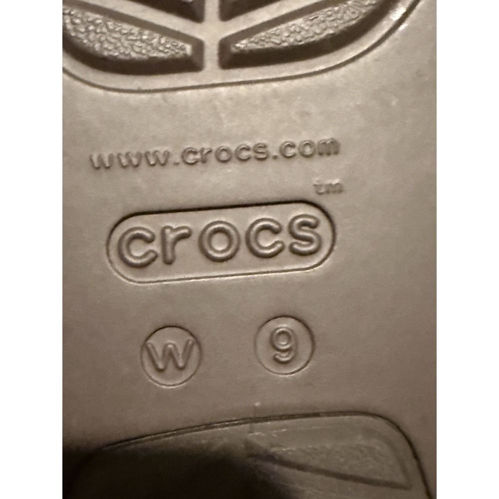 CROCS Women 9 Espresso Brooklyn Buckle Wedges Platform Slides Sandals NWOT - Picture 5 of 6